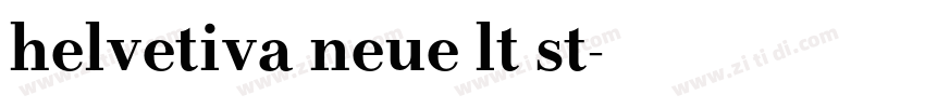 helvetiva neue lt st字体转换
